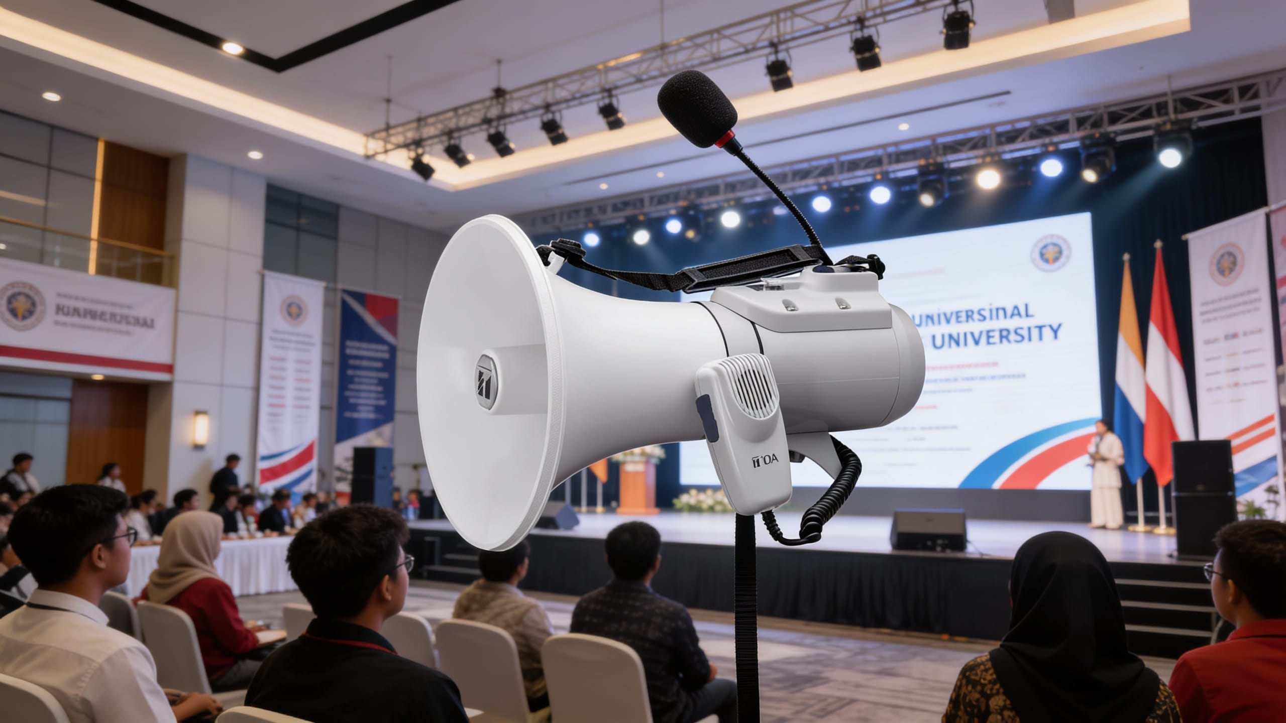 Tempat sewa TOA megaphone terdekat di Malang untuk acara gathering dan outbound - peserta outbound menggunakan megaphone